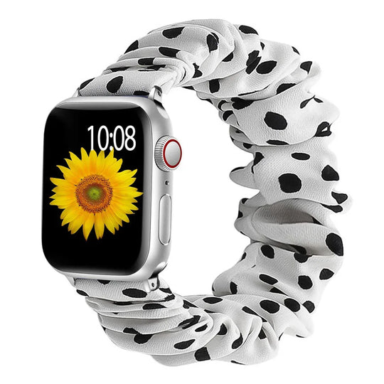 Apple Watch Scrunchie Strap - Soft Elastic Nylon Loop Band
