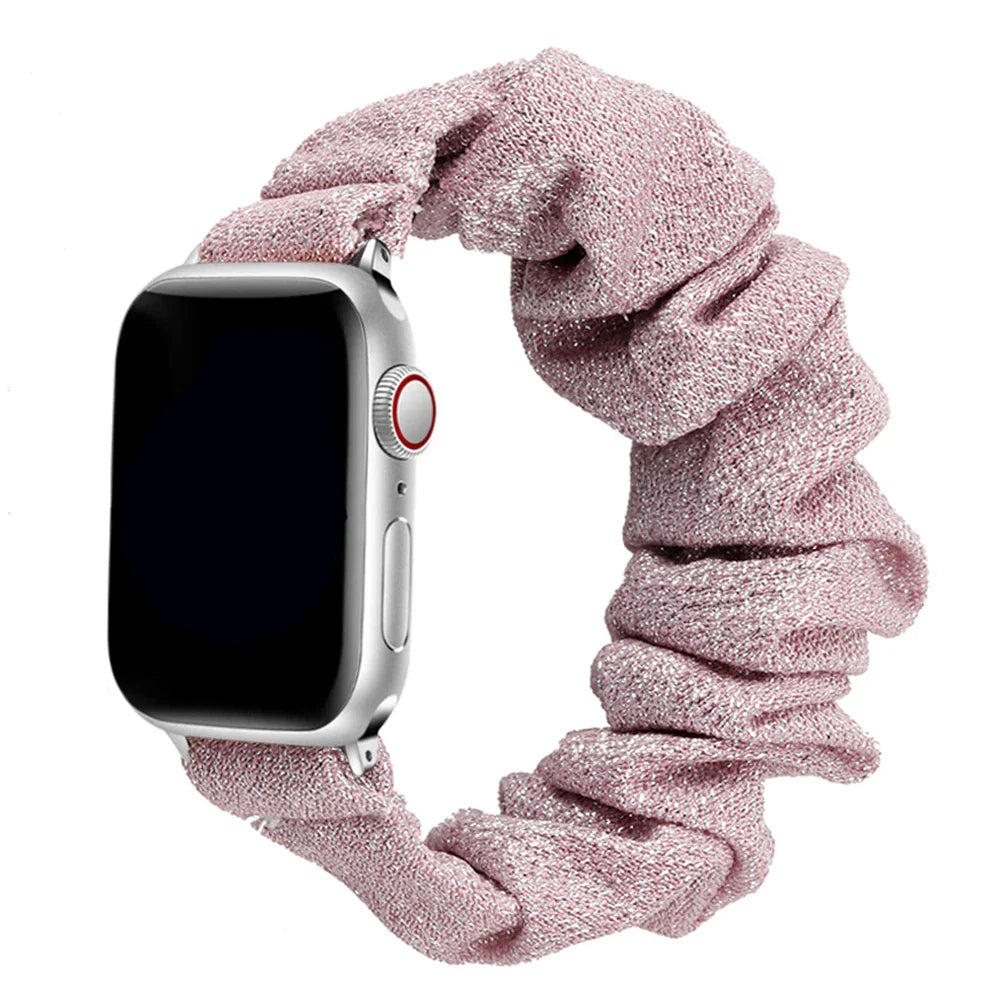 Apple Watch Scrunchie Strap - Soft Elastic Nylon Loop Band