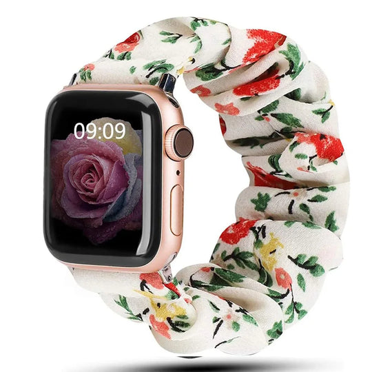 Apple Watch Scrunchie Strap - Soft Elastic Nylon Loop Band