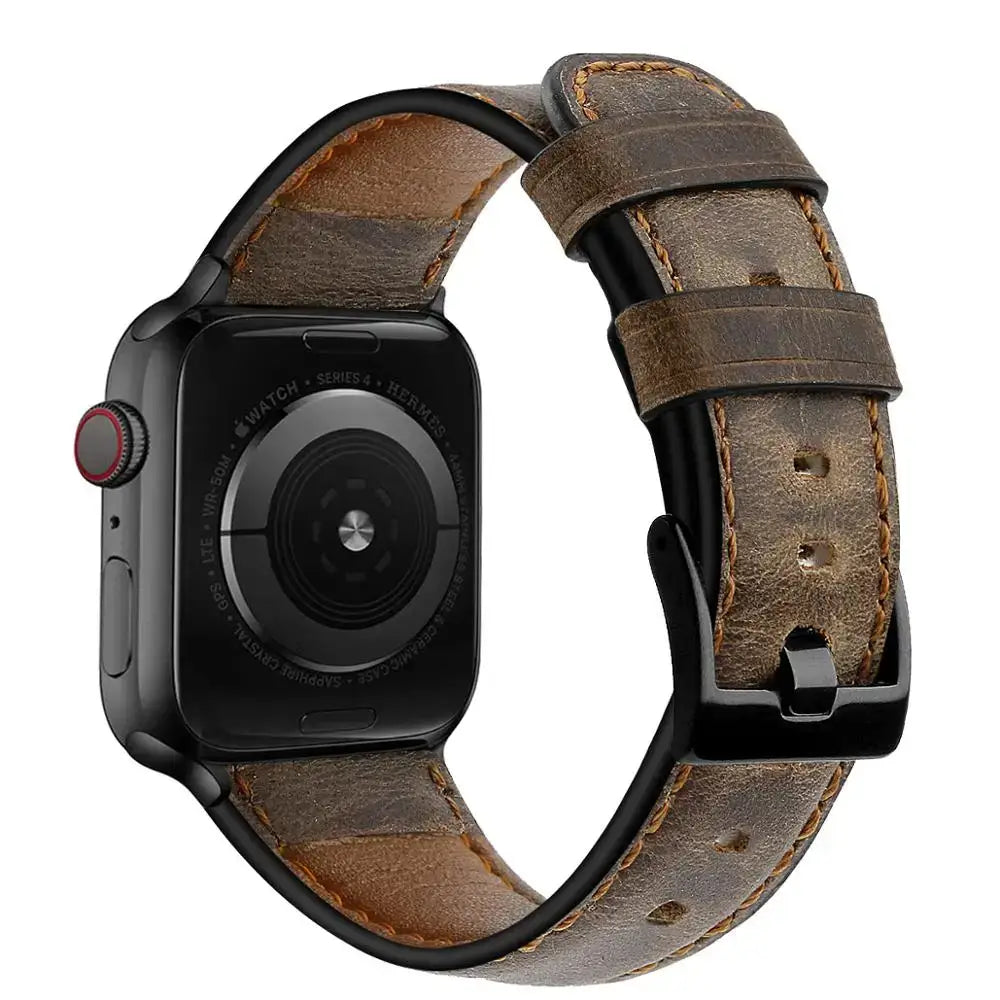 Apple Watch Leather Strap - Premium Durable Fashion Band