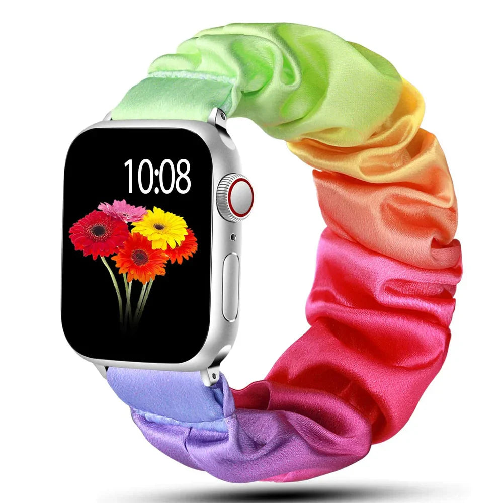 Apple Watch Scrunchie Strap - Soft Elastic Nylon Loop Band