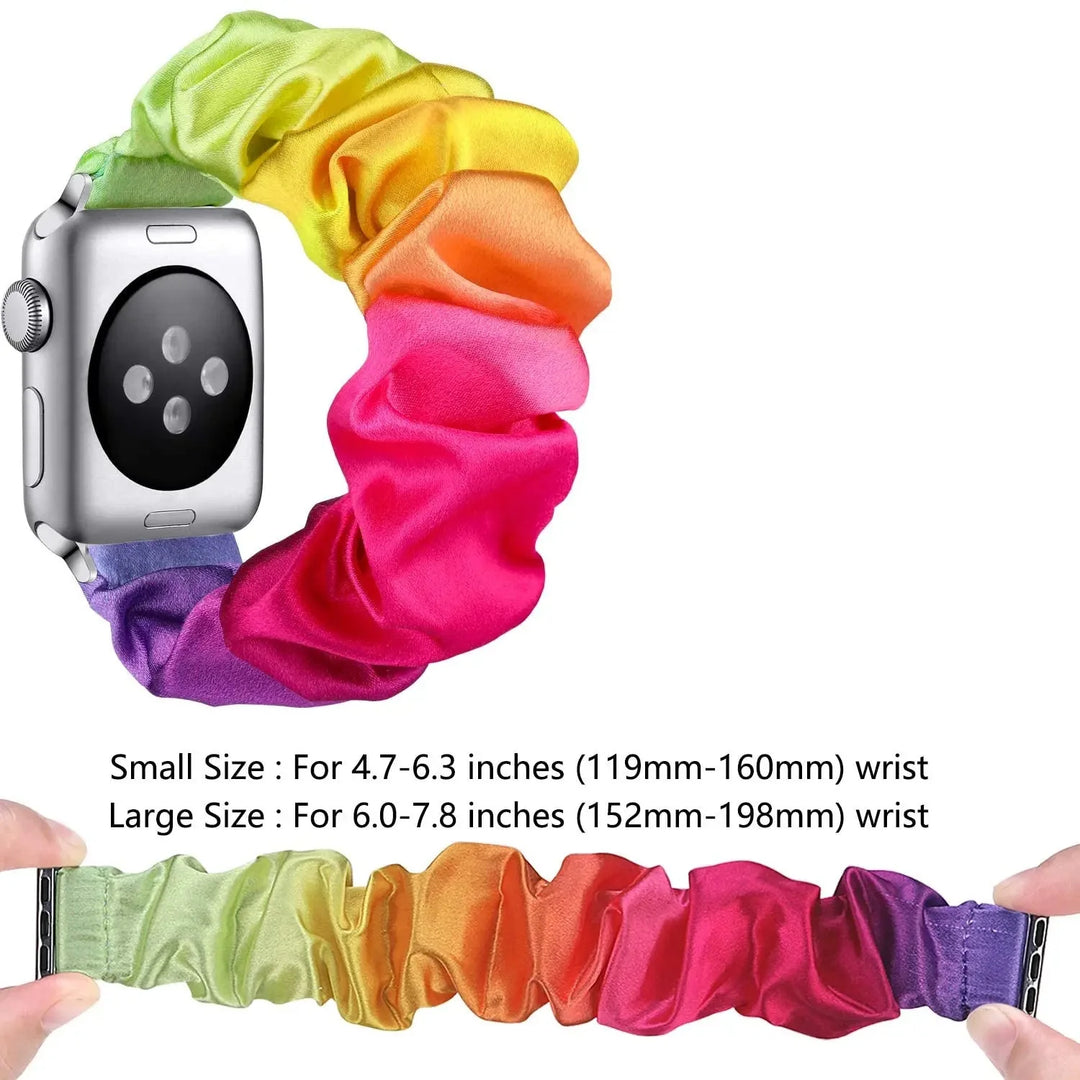 Apple Watch Scrunchie Strap - Soft Elastic Nylon Loop Band