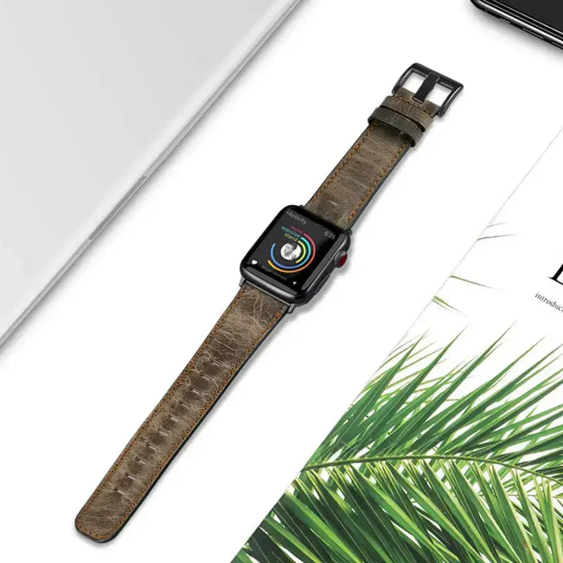 Apple Watch Leather Strap - Premium Durable Fashion Band