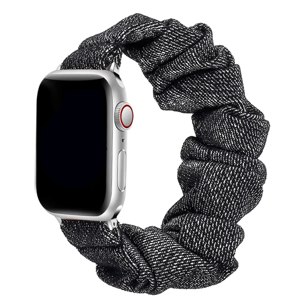 Apple Watch Scrunchie Strap - Soft Elastic Nylon Loop Band