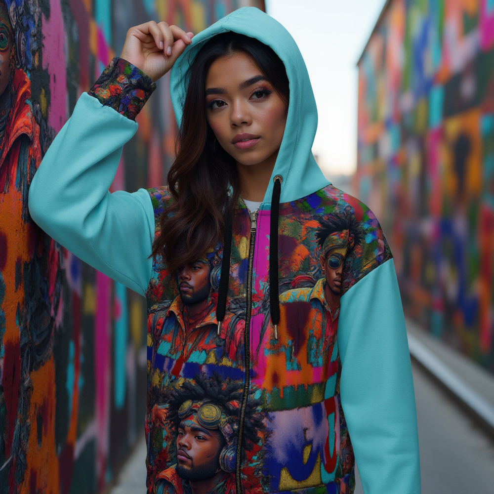 Hood Politics Anime Unisex zip hoodie