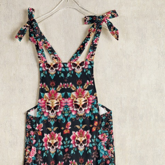 Munsieur Luxury Floral Print Jumpsuit with Tie Straps