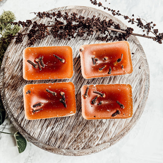 Fall Clove XL Natural Wax Melts 4 Cubes Spicy Cinnamon Clove Autumn Scent