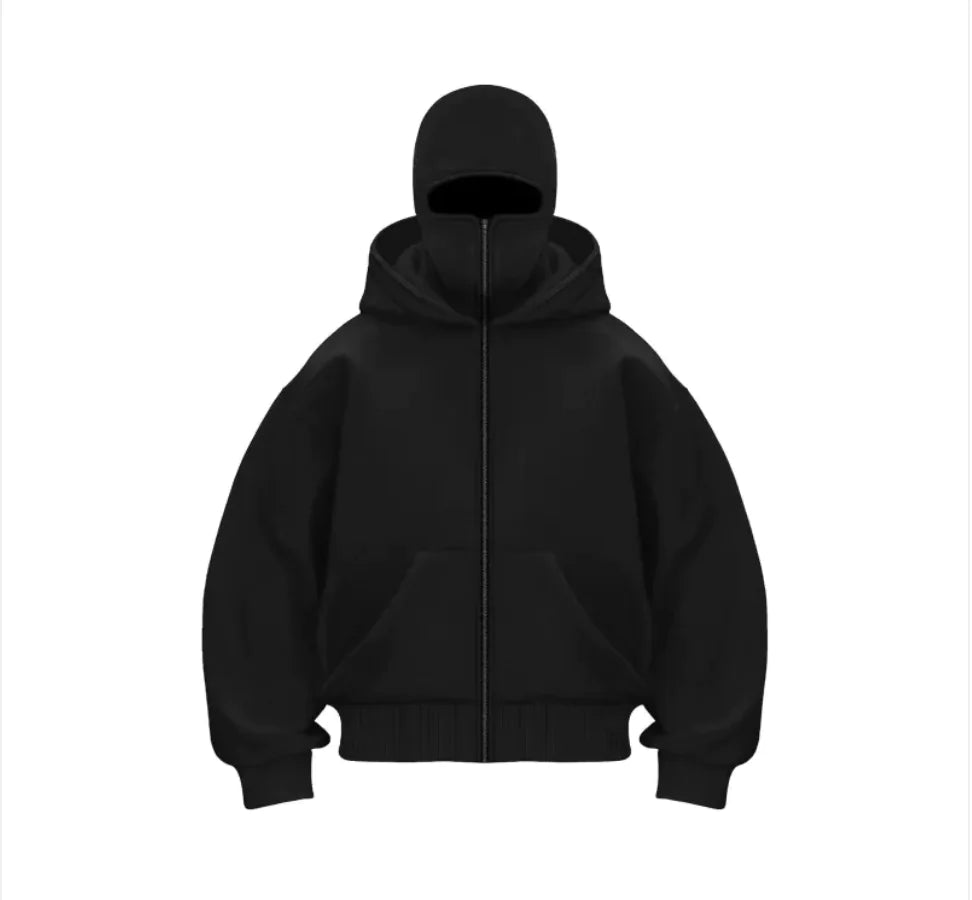 Fleece-Lined Dual Hood Sweatshirt