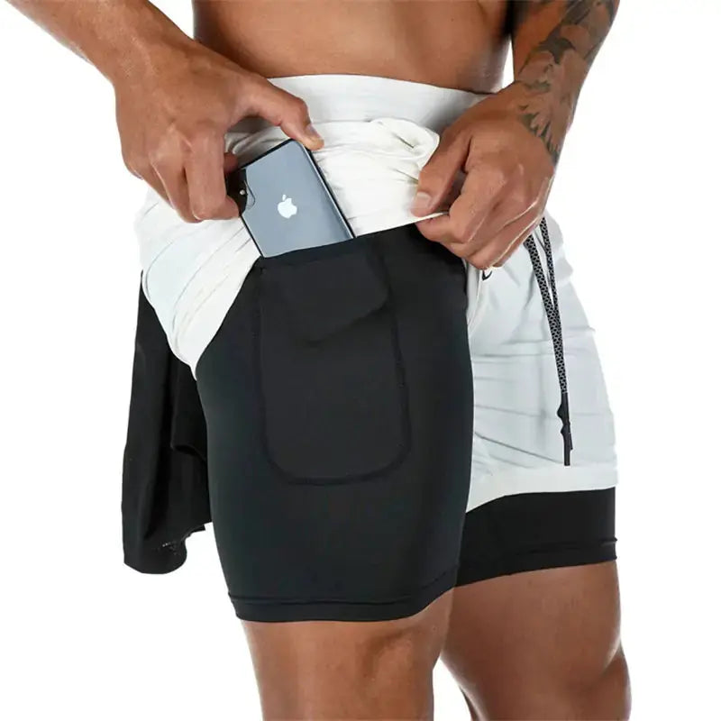 Men's Sport Shorts | Double-Deck Design & Breathable Polyester Material
