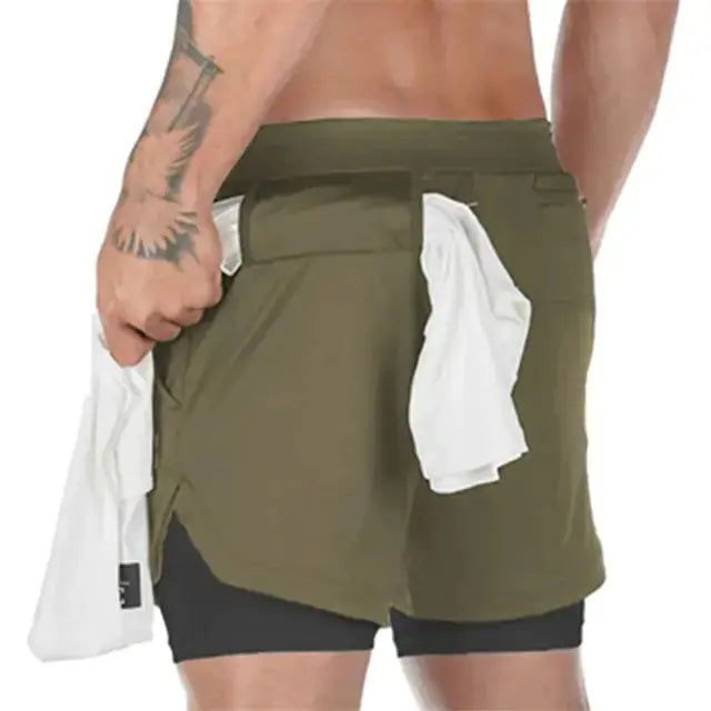 Men's Sport Shorts | Double-Deck Design & Breathable Polyester Material