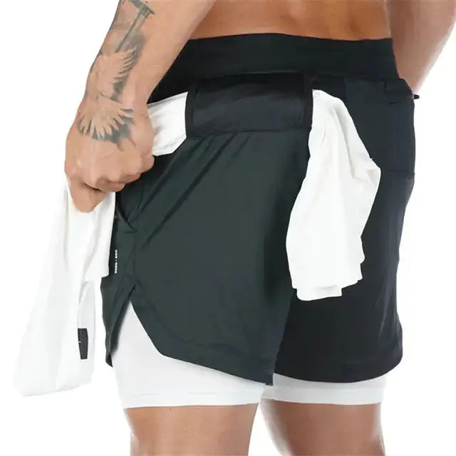 Men's Sport Shorts | Double-Deck Design & Breathable Polyester Material