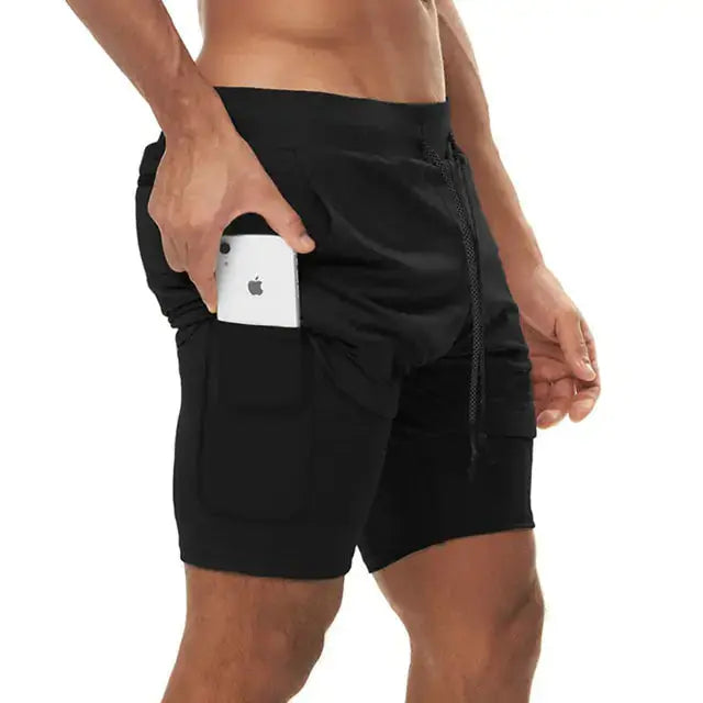 Men's Sport Shorts | Double-Deck Design & Breathable Polyester Material