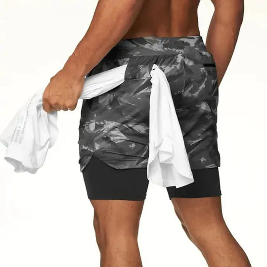 Men's Sport Shorts | Double-Deck Design & Breathable Polyester Material