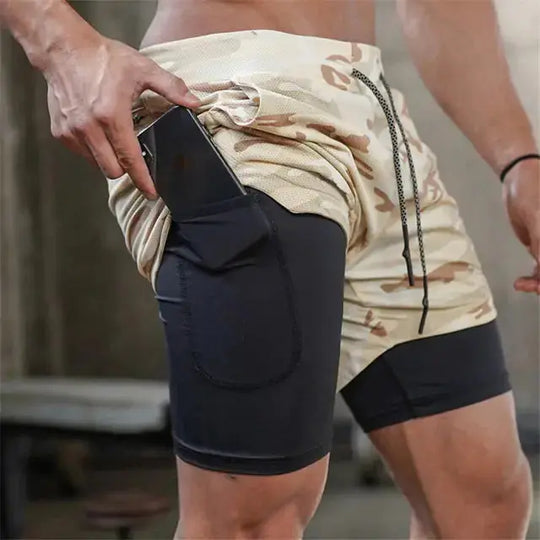 Men's Sport Shorts | Double-Deck Design & Breathable Polyester Material