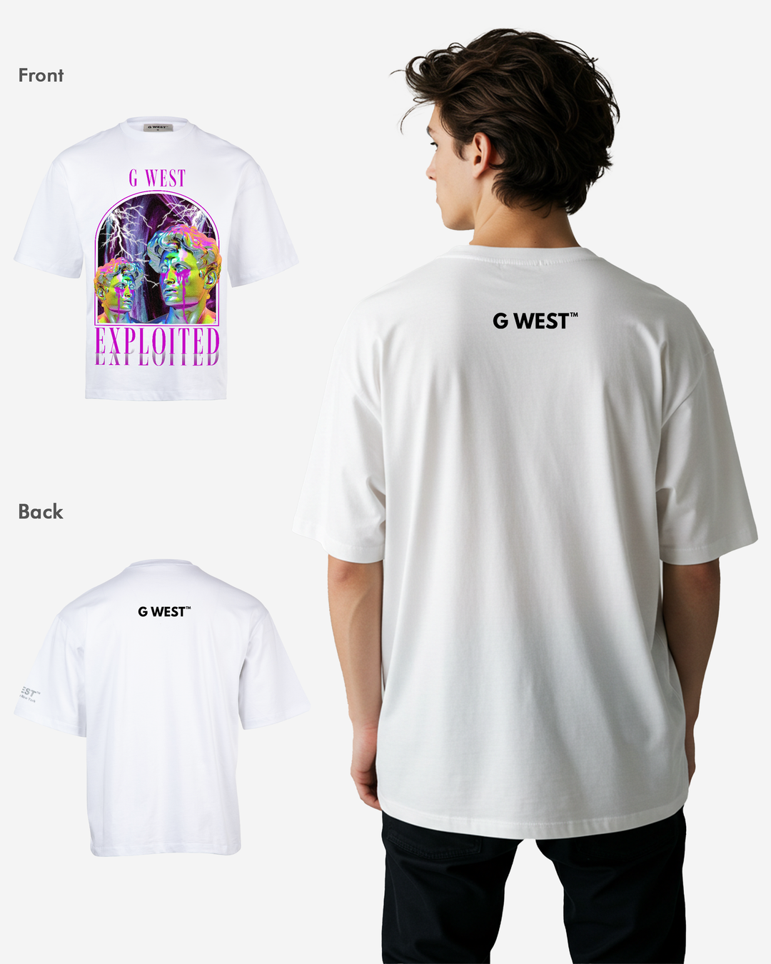 G-WEST Exploited Oversized T-Shirt Mens