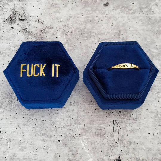 NOPE Dainty Gold Ring by Salt and Sparkle