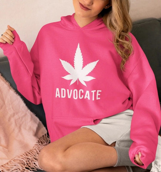 Bold Cannabis Advocate Marijuana Leaf Weed Hoodie