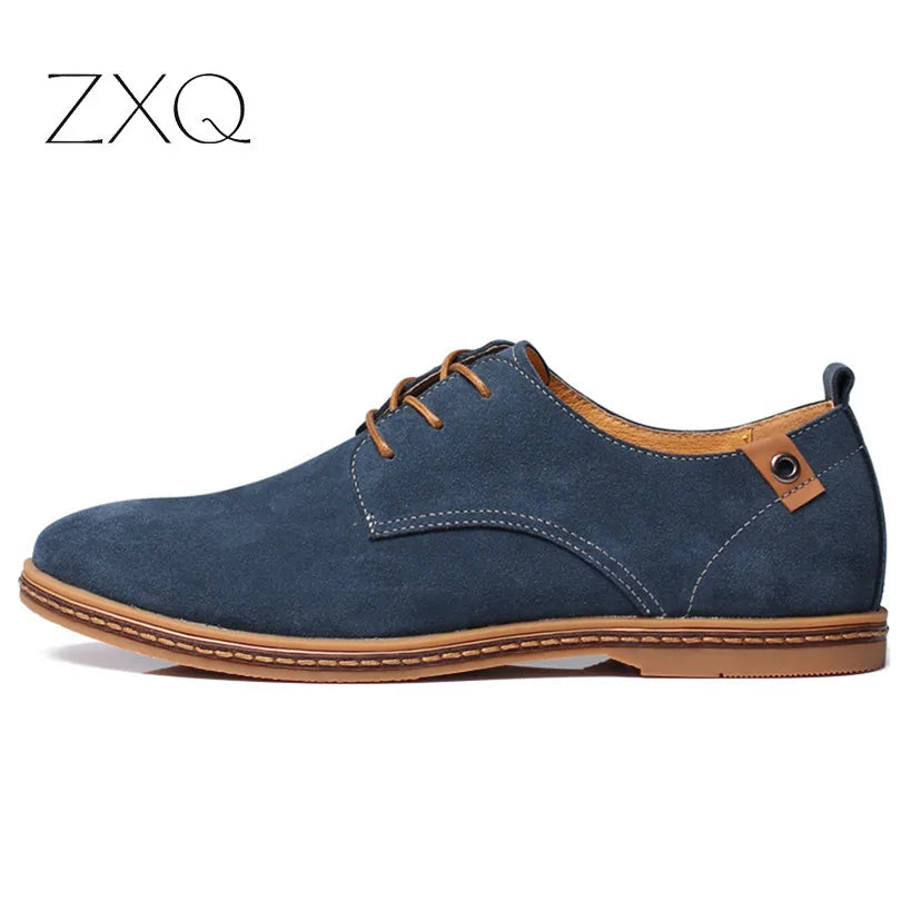 Suede Oxfords Boys Men Leather Shoes - # 	BOAA73610002