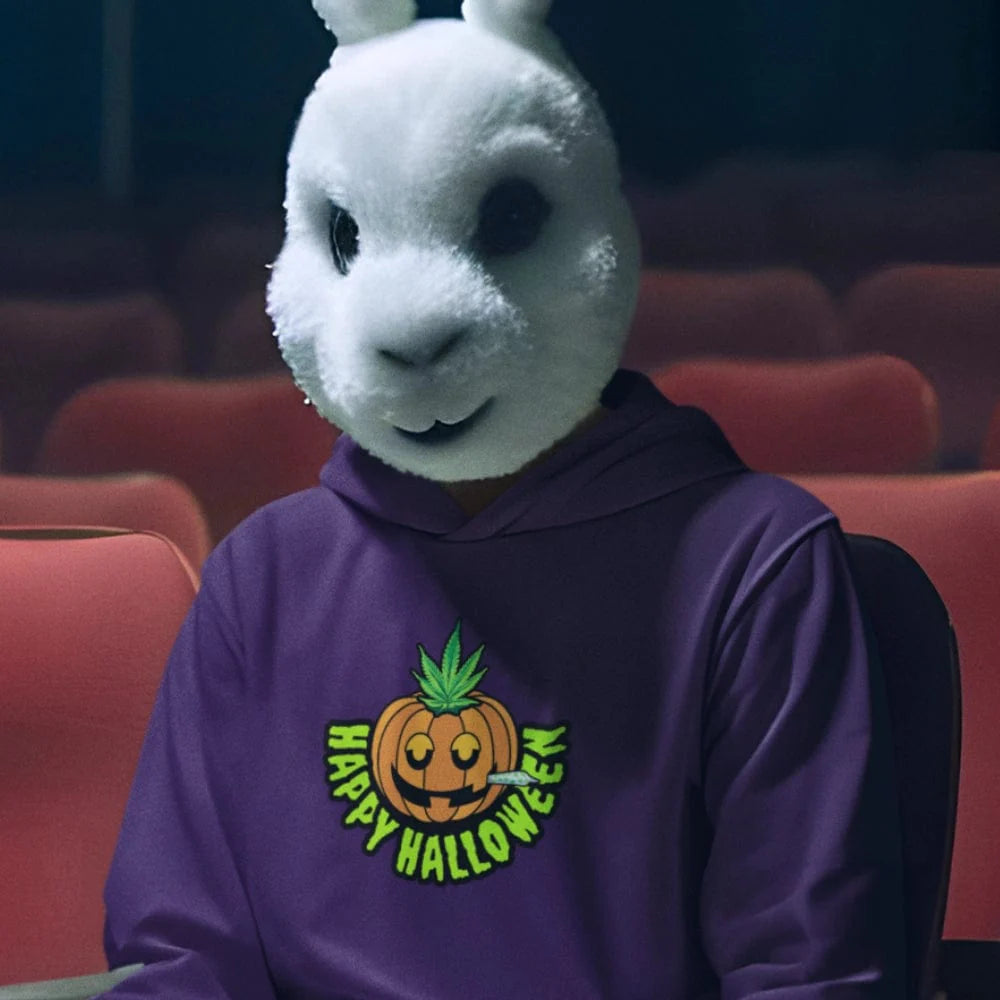 Happy Halloween Stoner Pumpkin Cannabis Hoodie