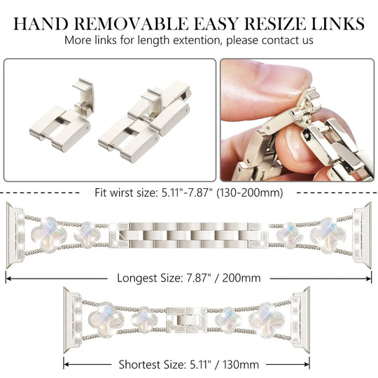 Apple Watch Diamond Metal Band - Elegant Stainless Steel Strap