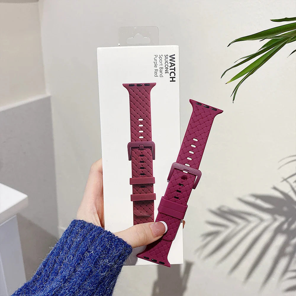 Apple Watch Silicone Strap - Soft Comfortable Rubber Band