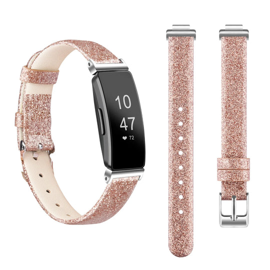 Fitbit Inspire 2, 1, HR Leather Strap - Premium Comfortable Band