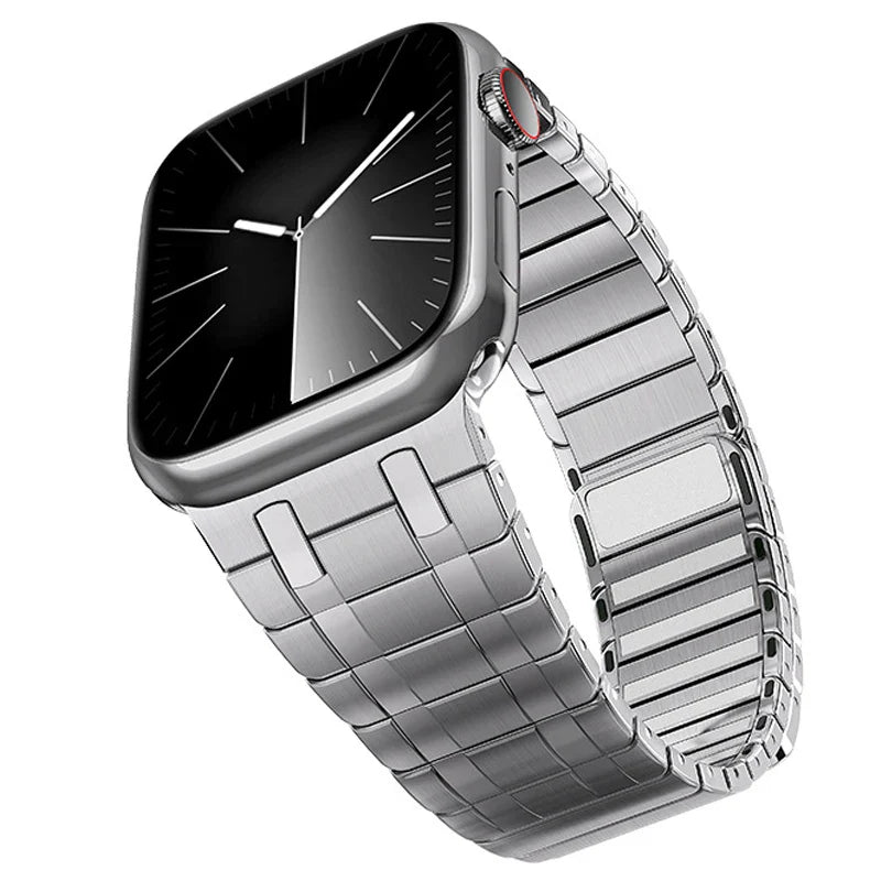 Apple Watch Magnetic Stainless Steel Band - Premium Titanium Color