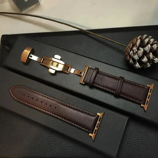 Apple Watch Genuine Leather Band - Classic Durable Strap
