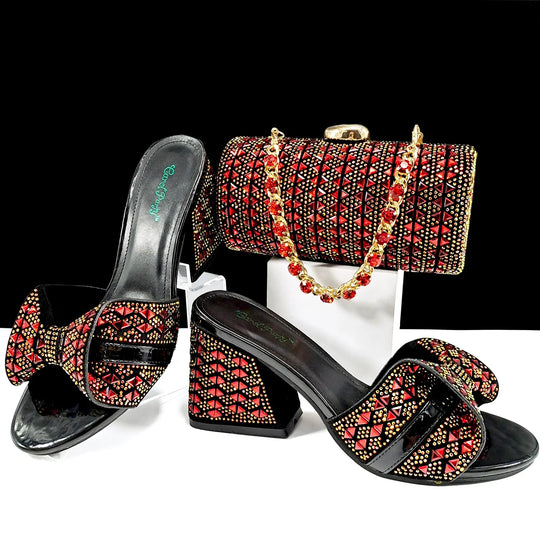 High Quality Ladies Shoes And Bags Set HJJ1-10