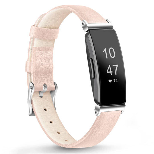 Fitbit Inspire 2, 1, HR Leather Strap - Premium Comfortable Band