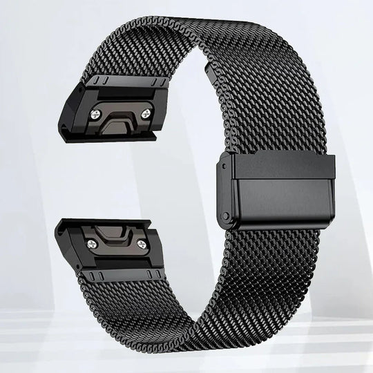 Garmin Stainless Steel Band - Durable Metal Strap Bracelet