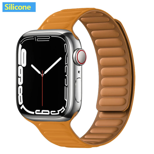 Apple Watch Leather Band - Premium Magnetic Loop Strap
