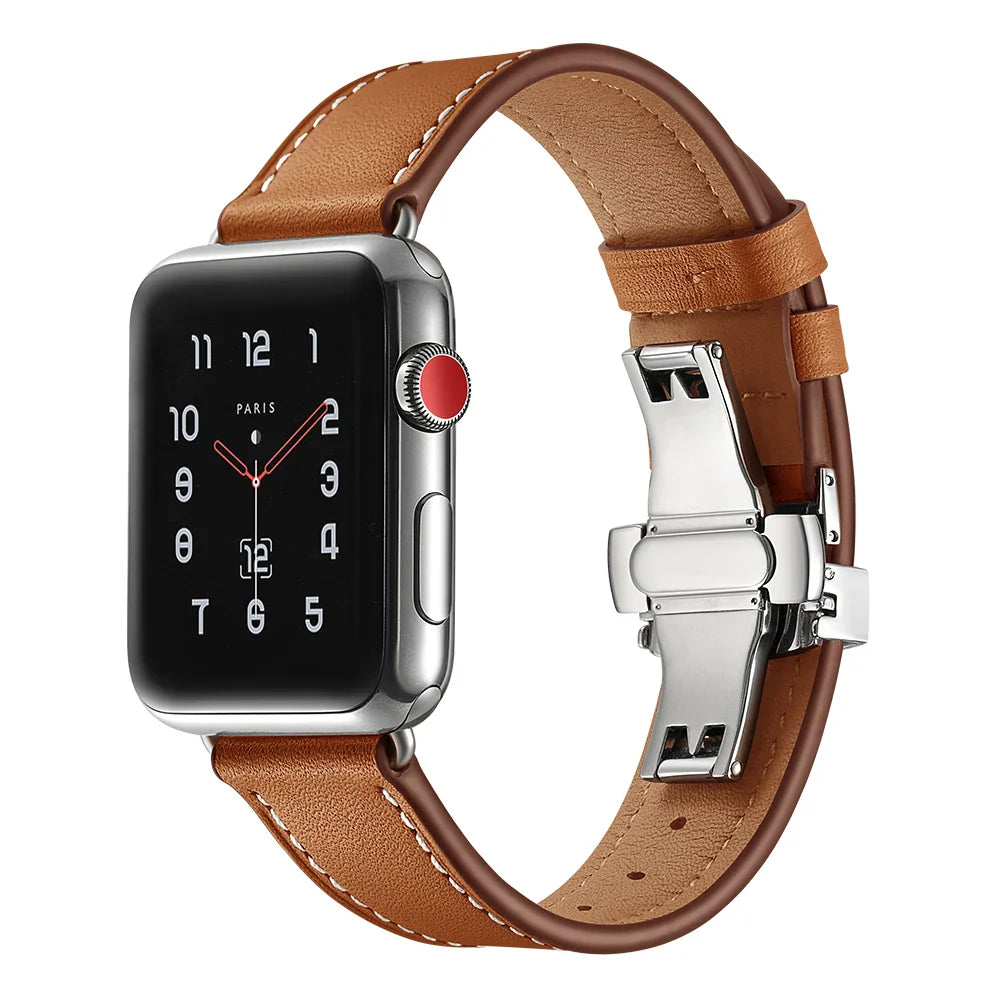 Apple Watch Leather Strap - Classic, Stylish, Comfortable