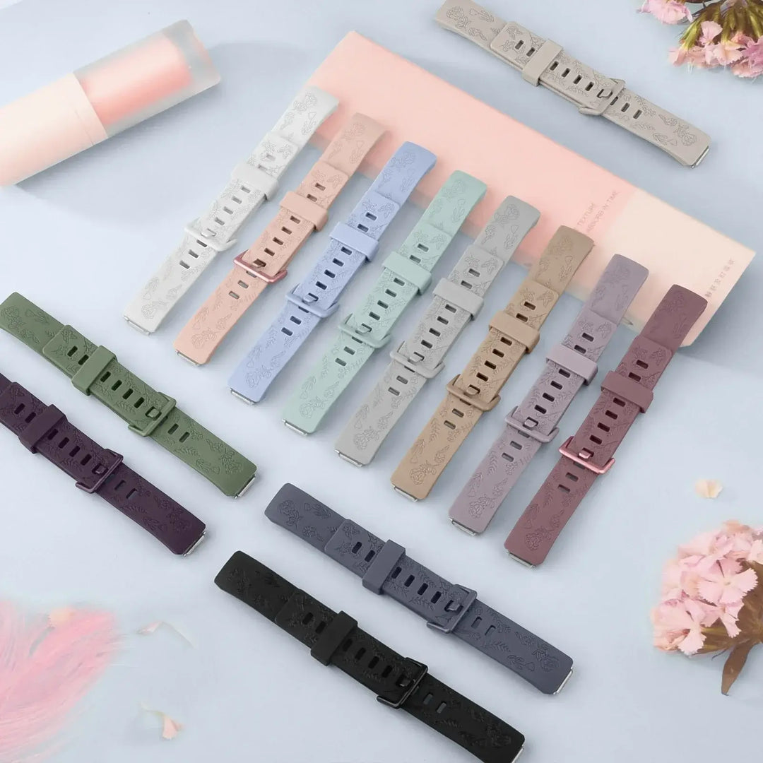 Fitbit Inspire 3 Silicone Band with Designs – Stylish Patterned Strap