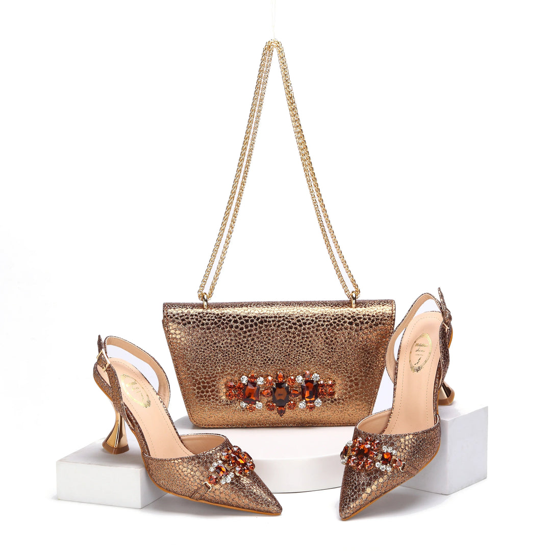 High Quality Style Ladies Shoes And Bags Set HMA1-4