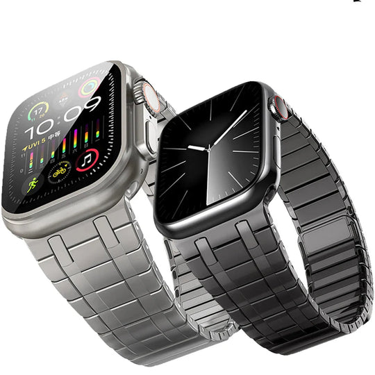 Apple Watch Magnetic Stainless Steel Band - Premium Titanium Color