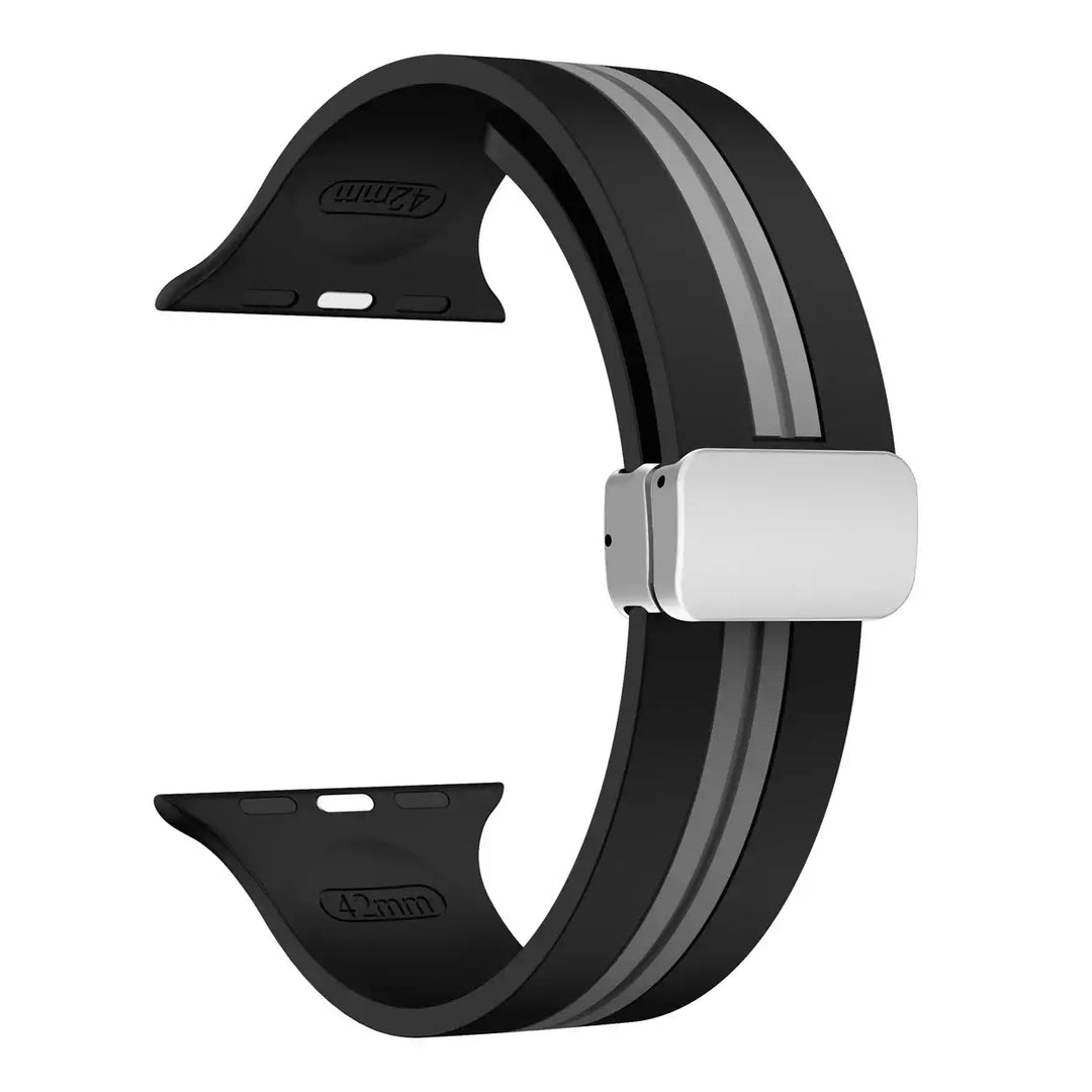 Apple Watch Silicone Strap - Durable Magnetic Closure Design