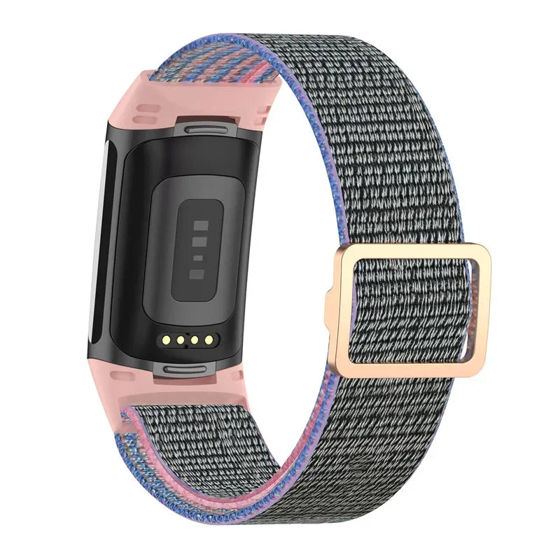 Fitbit Charge 5 6 Elastic Nylon Loop Band - Soft Strap