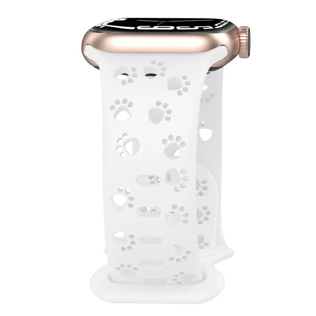 Apple Watch Silicone Strap - Soft Hollow-Out Cat Pattern