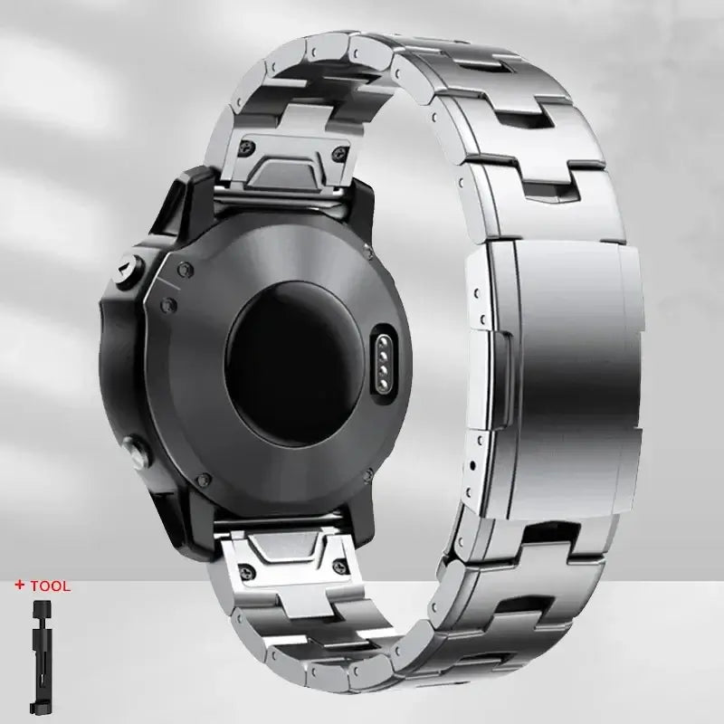 Garmin Steel Band - Modern QuickFit Design Strap