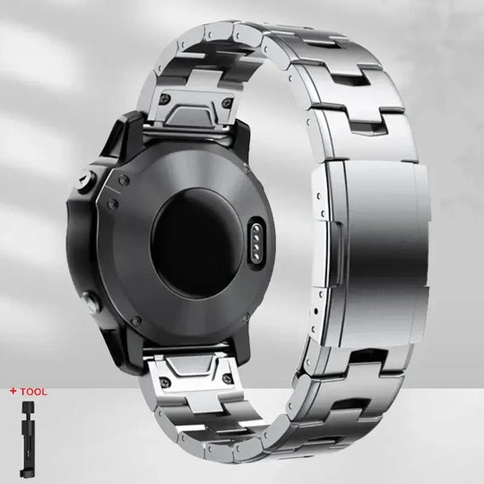 Garmin Steel Band - Modern QuickFit Design Strap