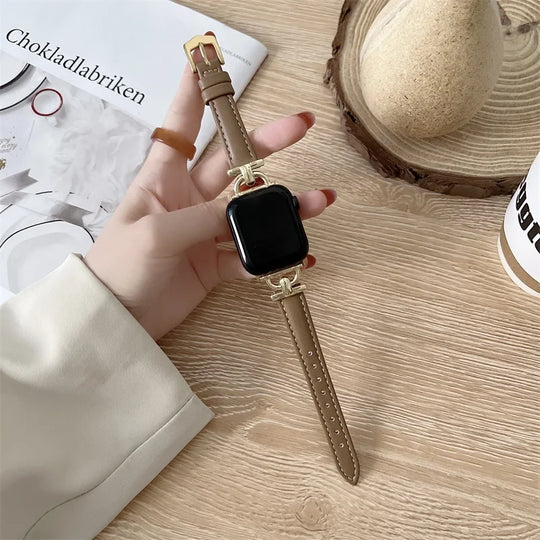 Apple Watch Genuine Leather Strap - Classic Durable Design