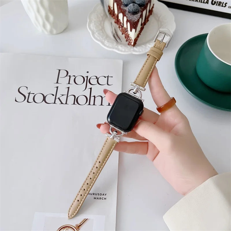 Apple Watch Genuine Leather Strap - Classic Durable Design