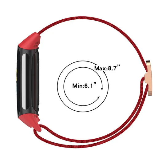 Fitbit Charge 5 6 Elastic Nylon Loop Band - Soft Strap