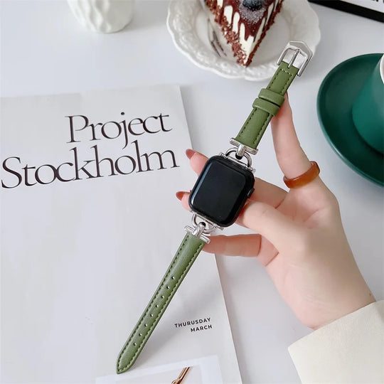 Apple Watch Genuine Leather Strap - Classic Durable Design