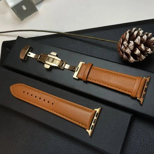 Apple Watch Genuine Leather Band - Classic Durable Strap