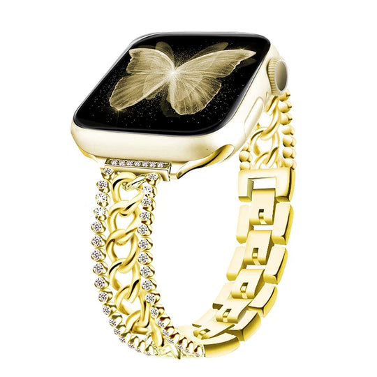 Apple Watch Chain Diamond Band - Rhinestone Loop Strap