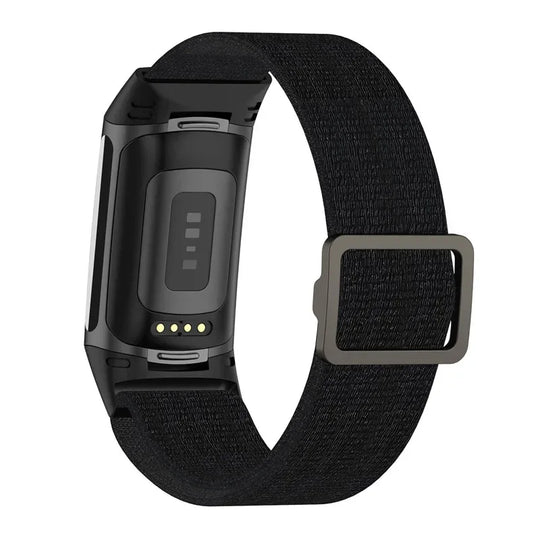 Fitbit Charge 5 6 Elastic Nylon Loop Band - Soft Strap