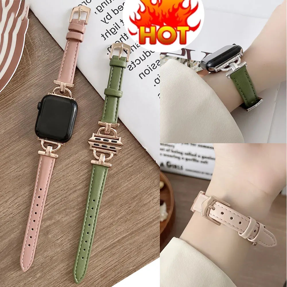 Apple Watch Genuine Leather Strap - Classic Durable Design