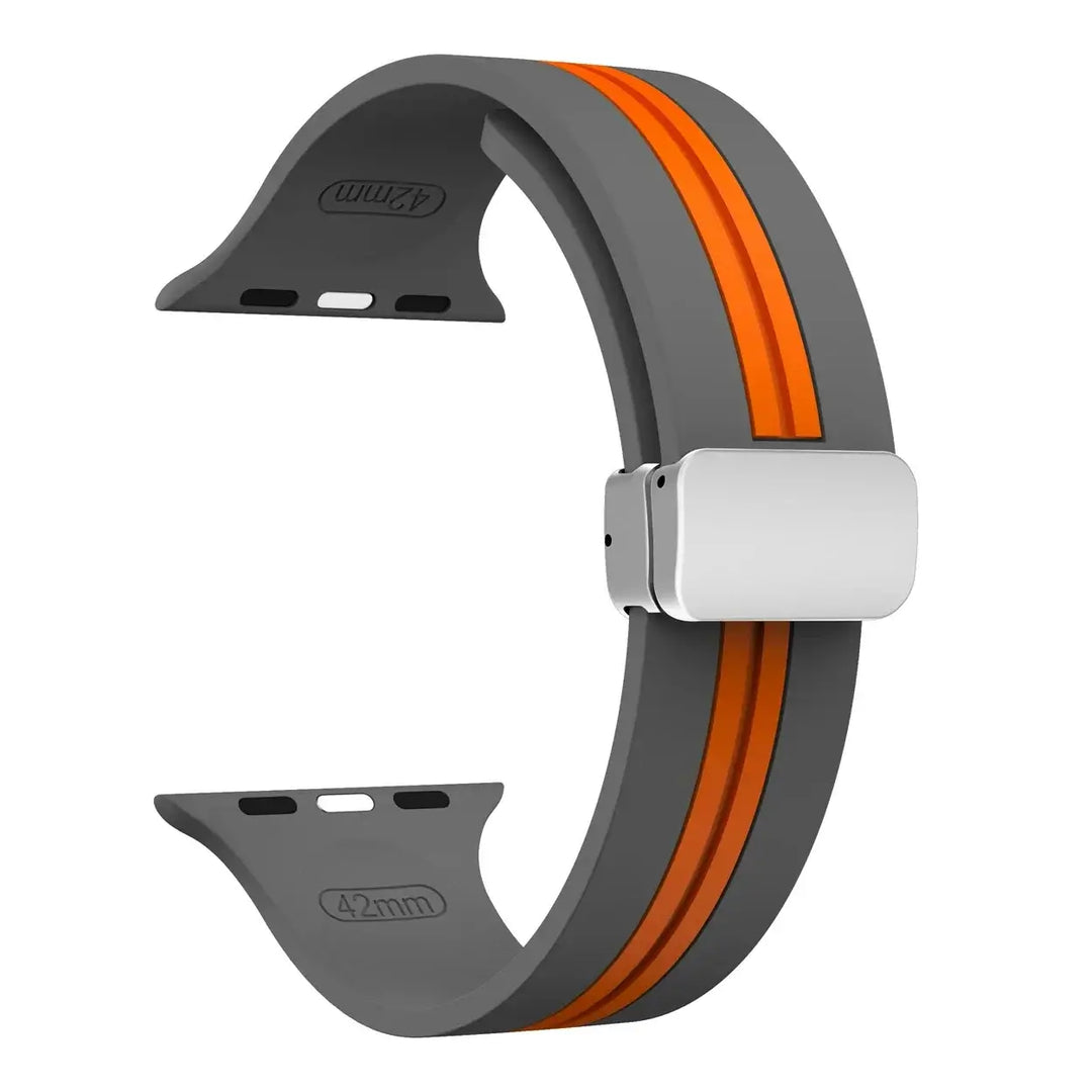 Apple Watch Silicone Strap - Durable Magnetic Closure Design